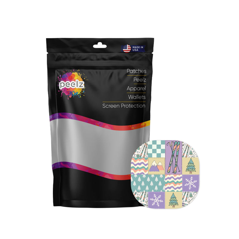 Peelz Après Ski Overpatch Tape - Pump Peelz Patch Medical Tape White Smoke 12-Pack (Set of 12 Patches),4-Pack (Set of 4 Patches),1-Single (One Patch)