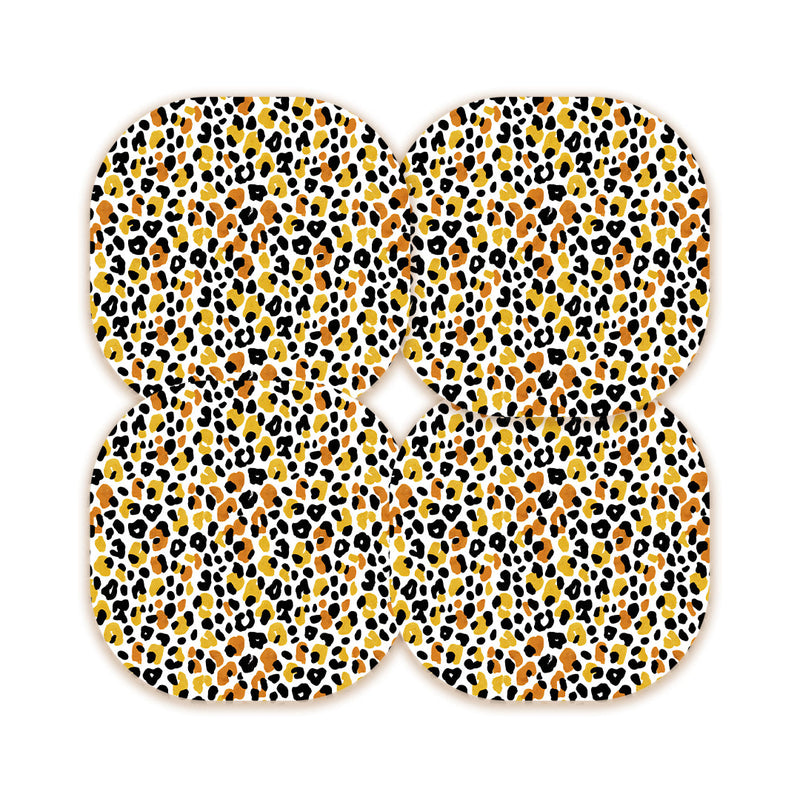 Peelz Golden Leopard Overpatch Tape - Pump Peelz Patch Medical Tape White Smoke 12-Pack (Set of 12 Patches),4-Pack (Set of 4 Patches),1-Single (One Patch)