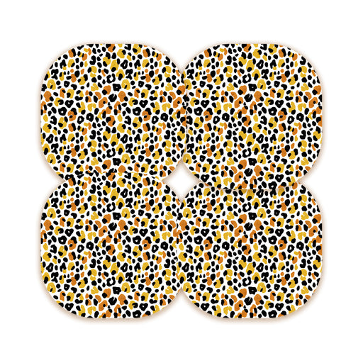 Peelz Golden Leopard Overpatch Tape - Pump Peelz Patch Medical Tape White Smoke 12-Pack (Set of 12 Patches),4-Pack (Set of 4 Patches),1-Single (One Patch)