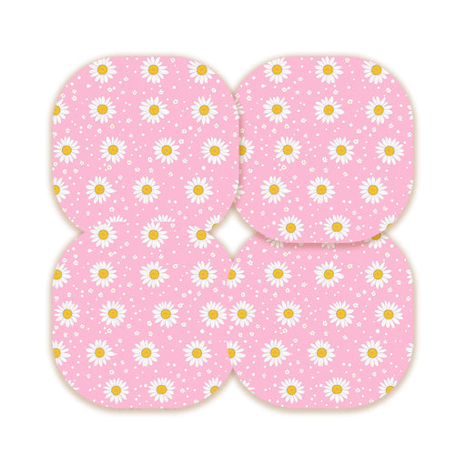 Peelz Spring Daisy Overpatch Tape - Pump Peelz Patch Medical Tape Pink 12-Pack (Set of 12 Patches),4-Pack (Set of 4 Patches),1-Single (One Patch)