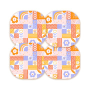 Peelz Wildflower Doodle Overpatch Tape - Pump Peelz Patch Medical Tape Misty Rose 12-Pack (Set of 12 Patches),4-Pack (Set of 4 Patches),1-Single (One Patch)