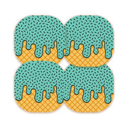 Peelz Ice Cream Social Overpatch Tape - Pump Peelz Patch Medical Tape Medium Aquamarine 12-Pack (Set of 12 Patches),4-Pack (Set of 4 Patches),1-Single (One Patch)
