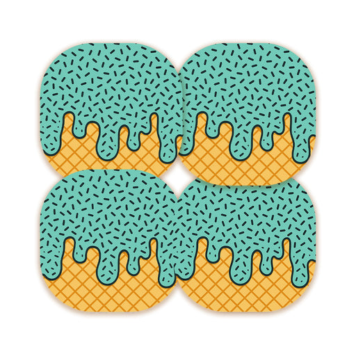 Peelz Ice Cream Social Overpatch Tape - Pump Peelz Patch Medical Tape Medium Aquamarine 12-Pack (Set of 12 Patches),4-Pack (Set of 4 Patches),1-Single (One Patch)