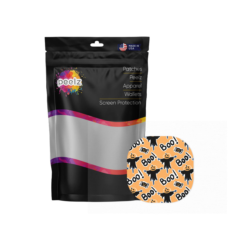 Peelz Pumpkin Boo Overpatch Tape - Pump Peelz Patch Medical Tape White Smoke 12-Pack (Set of 12 Patches),4-Pack (Set of 4 Patches),1-Single (One Patch)