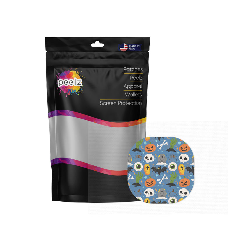 Peelz Spooky Night Overpatch Tape - Pump Peelz Patch Medical Tape White Smoke 12-Pack (Set of 12 Patches),4-Pack (Set of 4 Patches),1-Single (One Patch)