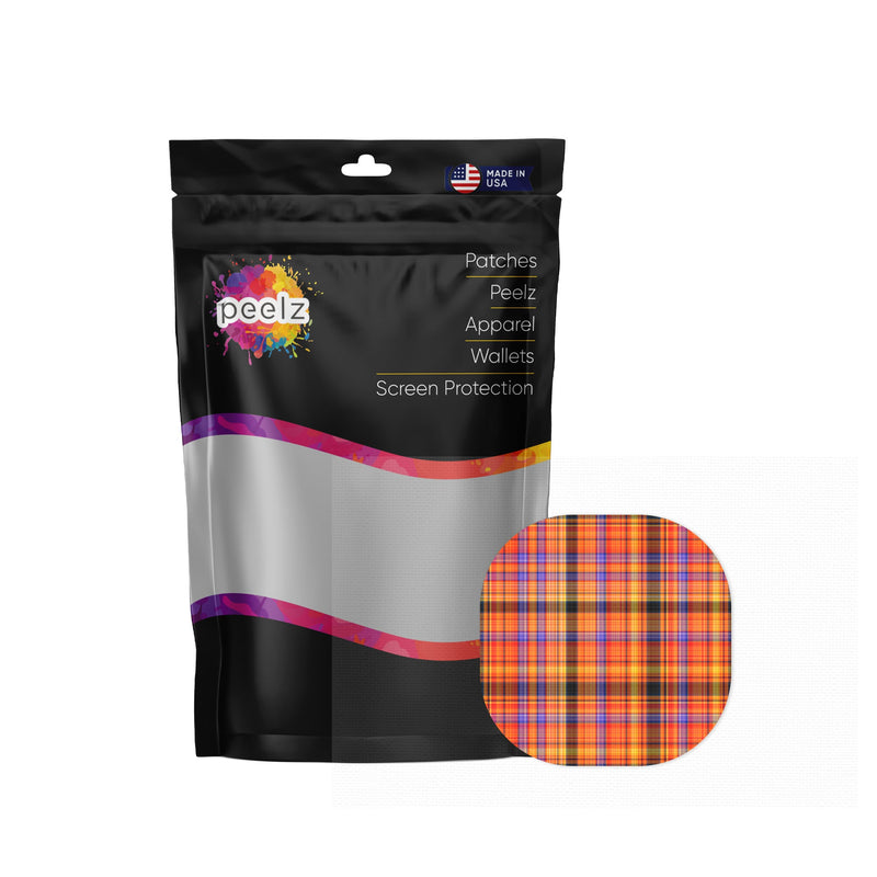 Peelz Pumpkin Plaid Overpatch Tape - Pump Peelz Patch Medical Tape White Smoke 12-Pack (Set of 12 Patches),4-Pack (Set of 4 Patches),1-Single (One Patch)