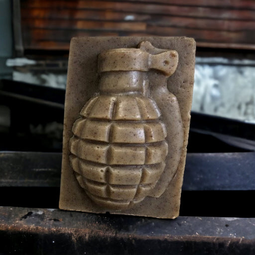 kbarsoapco Lather-neck Natural Grenade Soap (Sandalwood) Dark Slate Gray