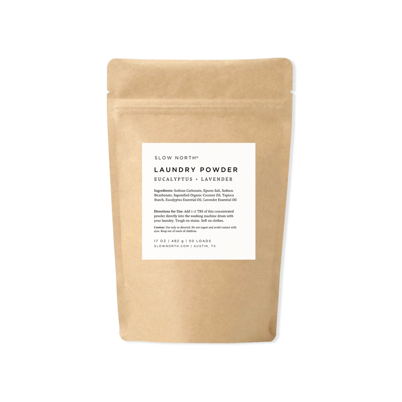 Slow North Laundry Powder - Eucalyptus + Lavender Home Accessories White Smoke