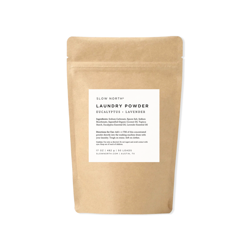 Slow North Laundry Powder - Eucalyptus + Lavender Home Accessories White Smoke