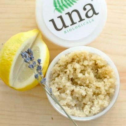 Una Biologicals® Lemongrass Lavender Sugar Scrub | Natural Bath | Una Biologicals Sugar Scrub Tan 6oz