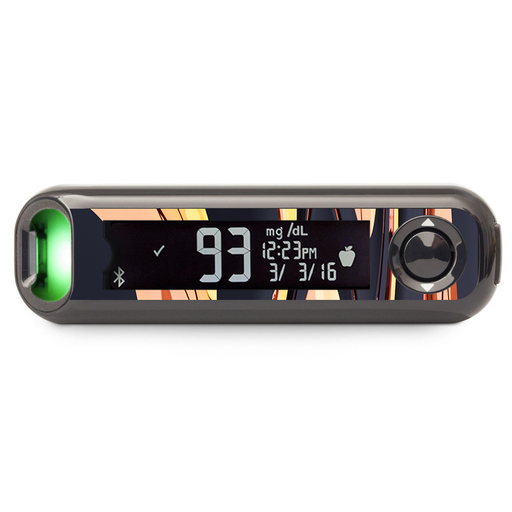 Peelz Lava Flow Bayer Contour© Next One Glucometer Peelz/Stickers Black