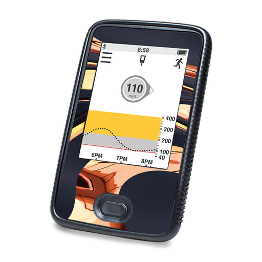 Peelz Lava Flow DEXCOM G6 Touchscreen Receiver Peelz/Stickers White Smoke