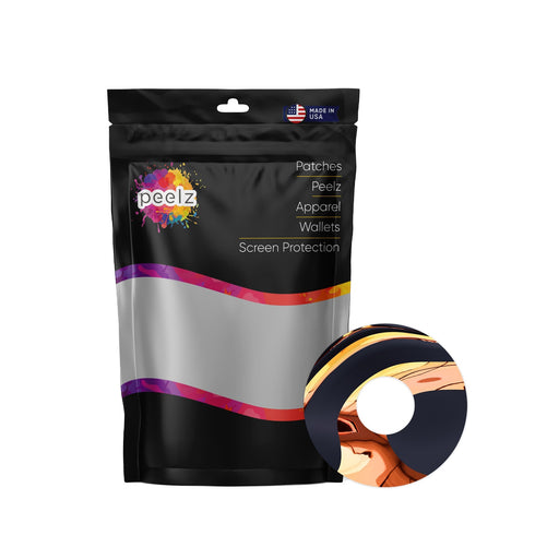 Peelz Lava Flow Patch Tape Designed for the FreeStyle Libre 3 Plus & Lingo Patch Medical Tape White Smoke 12-Pack (Set of 12 Patches),4-Pack (Set of 4 Patches)
