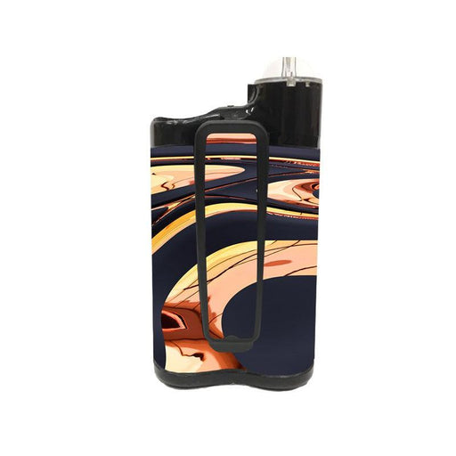 Peelz Lava Flow Sticker for Medtronic MiniMed 770G & 780G Peelz/Stickers White Smoke Back and Clip Peelz