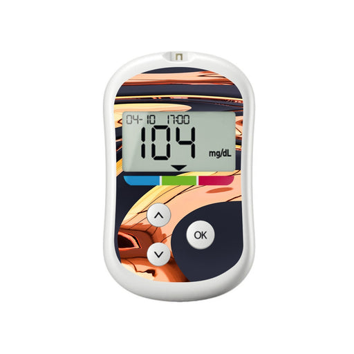 Peelz Lava Flow for OneTouch Verio Flex Glucometer Peelz/Stickers White Smoke