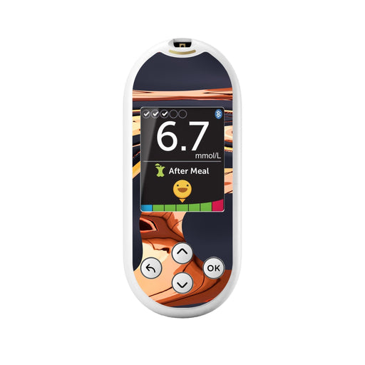 Peelz Lava Flow for OneTouch Verio Reflect Glucometer Peelz/Stickers White Smoke