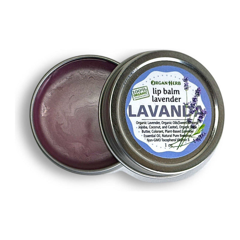 OrganHerb OrganHerb Organic Lavender Lip Balm 1 oz – Calming Hydration with Pure Lavender Essence Organic Lip Balms Dim Gray