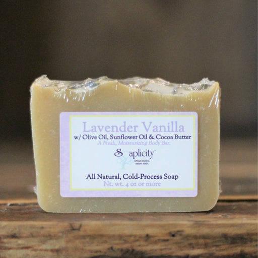 Soaplicity Lavender Vanilla Soap Bar Soap Bar Dark Olive Green Default Title