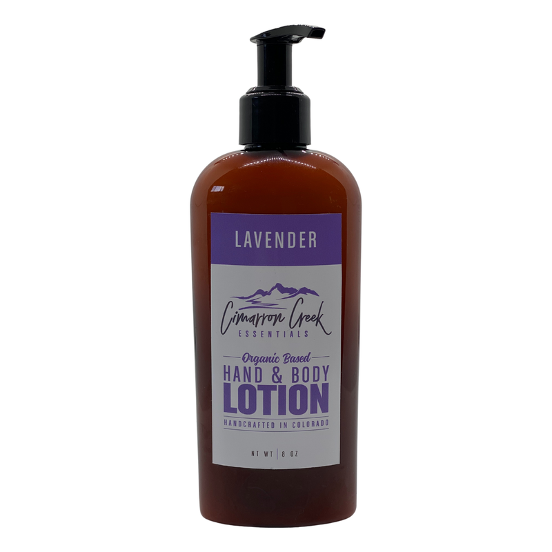 Cimarron Creek Essentials Lavender Organic Hand & Body Lotion Lotion & Moisturizer Dark Slate Gray 8oz - Plastic Bottle