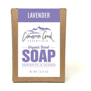Cimarron Creek Essentials Lavender Organic Bar Soap 5.4oz Bath & Body Rosy Brown Full Bar
