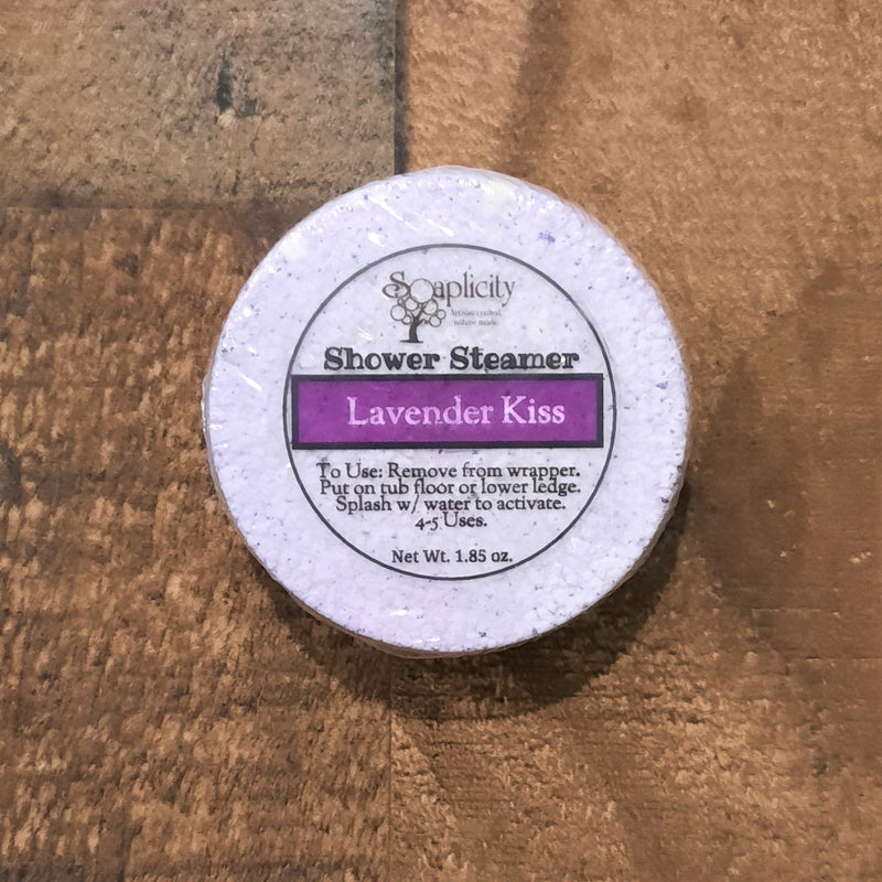 Soaplicity Lavender Kiss Shower Steamer Shower Steamers Dim Gray Single