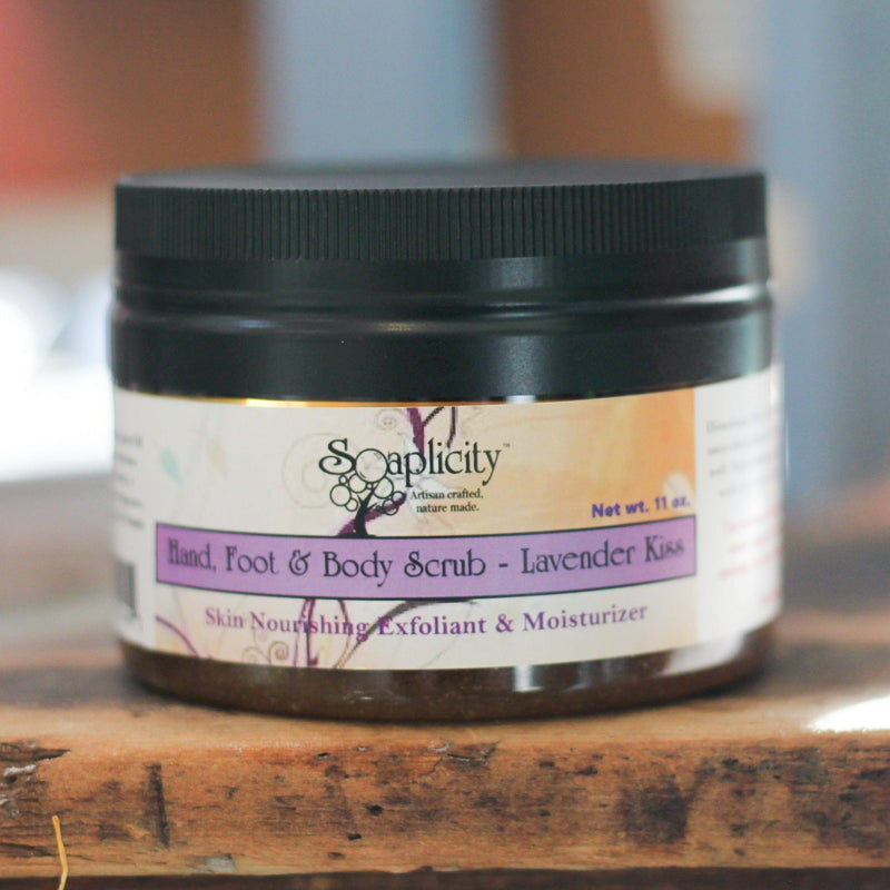 Soaplicity Lavender Kiss Hand, Foot & Body Sugar Scrub Body Scrub Dim Gray