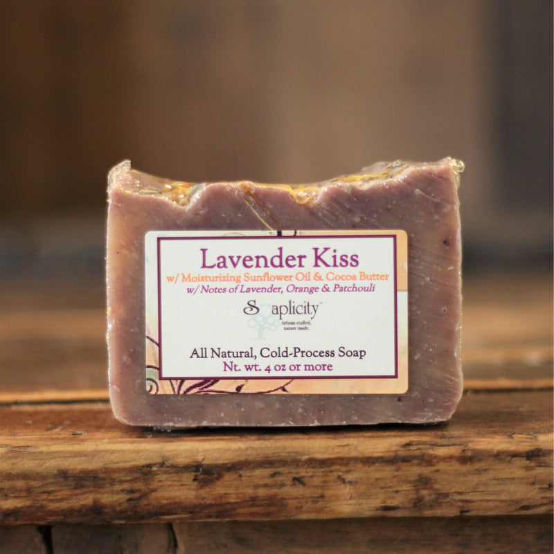 Soaplicity Lavender Kiss Soap Bar Soap Bar Dark Olive Green Default Title