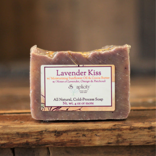 Soaplicity Lavender Kiss Soap Bar Soap Bar Dark Olive Green Default Title