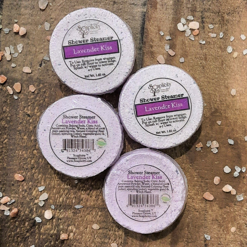 Soaplicity Lavender Kiss Shower Steamer Shower Steamers Dim Gray Single
