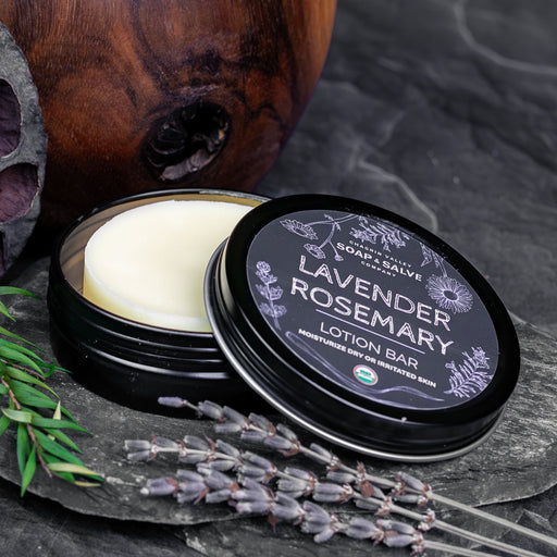 Chagrin Valley Soap & Salve Lotion Bar: Lavender Rosemary Lotion Bar Dark Slate Gray 1 oz. Tin