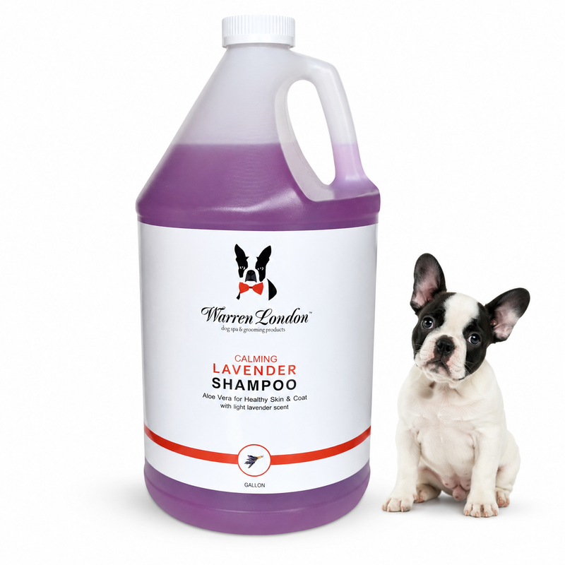 Warren London Calming Lavender Dog Shampoo w/Aloe Vera & Essential Oils - Professional Size Grooming Size Product White Smoke