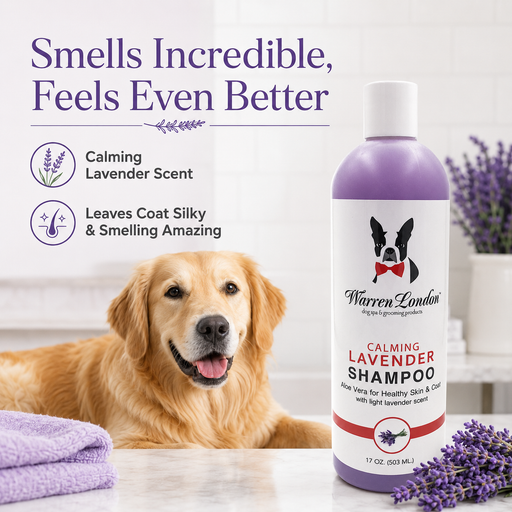 Warren London Calming Lavender Dog Shampoo w/Aloe Vera & Essential Oils Dog Shampoo Lavender