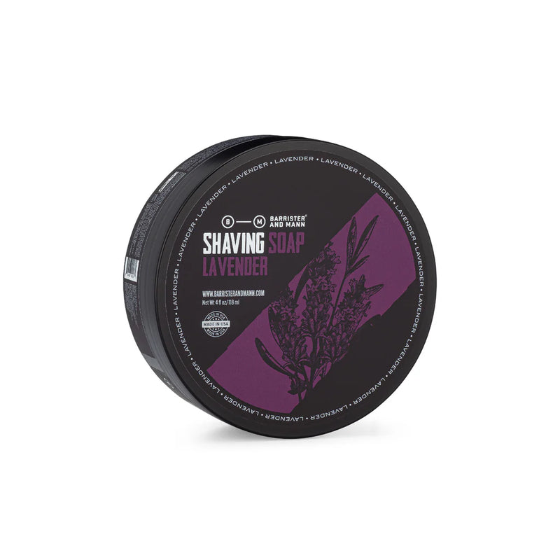 Barrister & Mann Barrister & Mann Lavender Shaving Collection Shaving Set White Smoke Shaving Soap 4oz