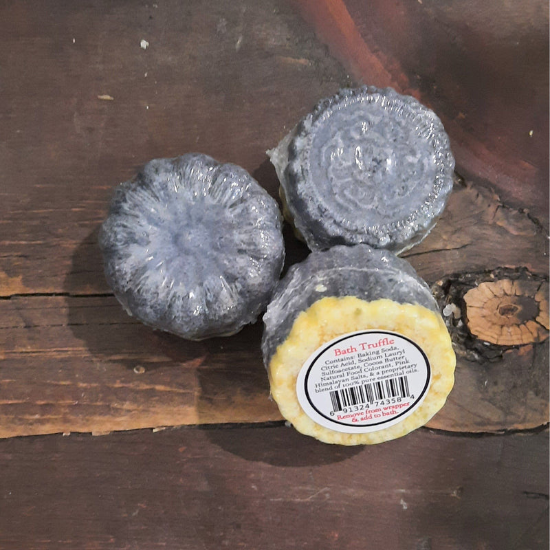 Soaplicity Bubble Bath Truffle - Mini Bubble Bath Bomb with Cocoa & Mango Butter - 1 Truffle Bath Truffles Dim Gray Voodoo (Seasonal - Aug-Oct)
