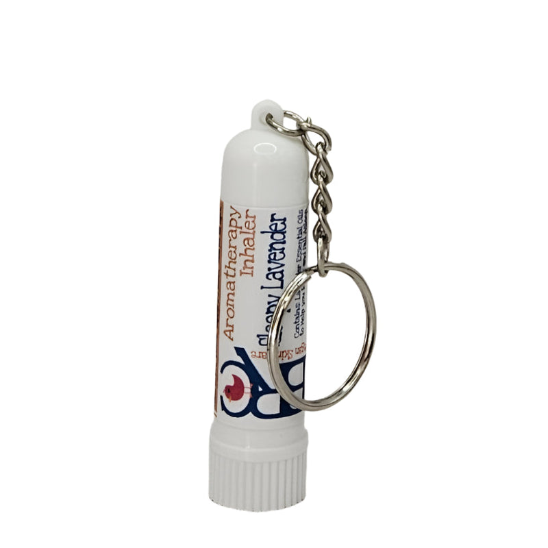 By Robin Creations Sleepy Lavender Aromatherapy Inhaler Aromatherapy White Smoke Plastic - with a keychain