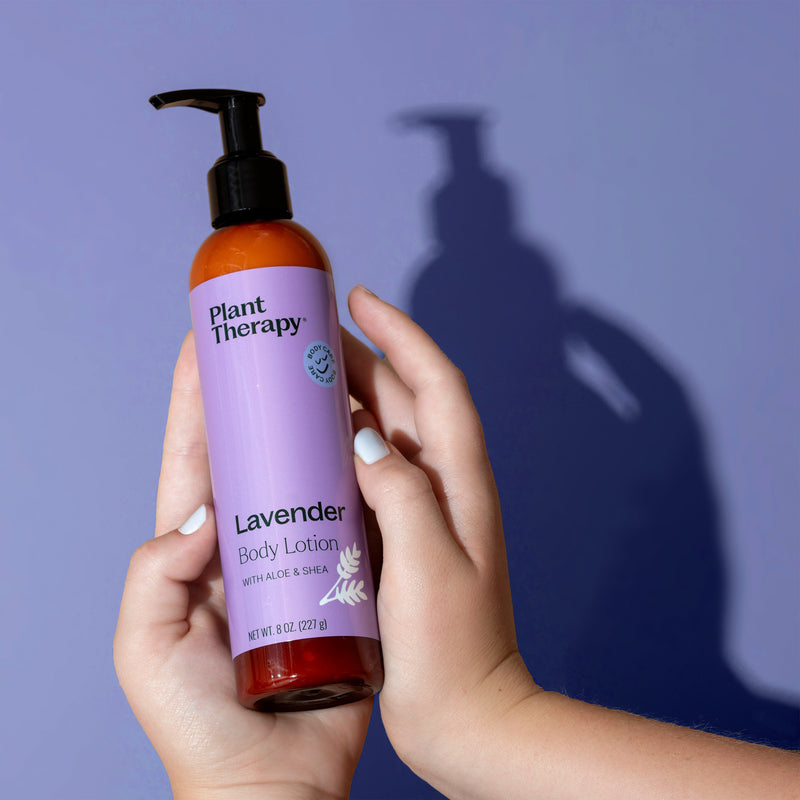 Plant Therapy Lavender Body Lotion with Aloe and Shea Body Care Light Slate Gray 8 oz