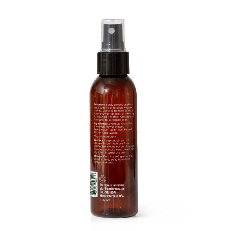 Plant Therapy Lavender Hydrosol Body Care White Smoke 4 oz,16 oz
