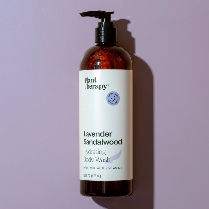 Plant Therapy Lavender Sandalwood Body Wash Body Care Dark Gray 16 oz