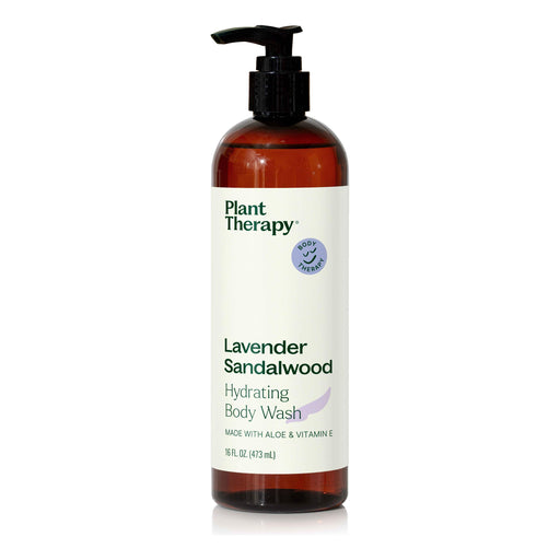 Plant Therapy Lavender Sandalwood Body Wash Body Care White Smoke 16 oz