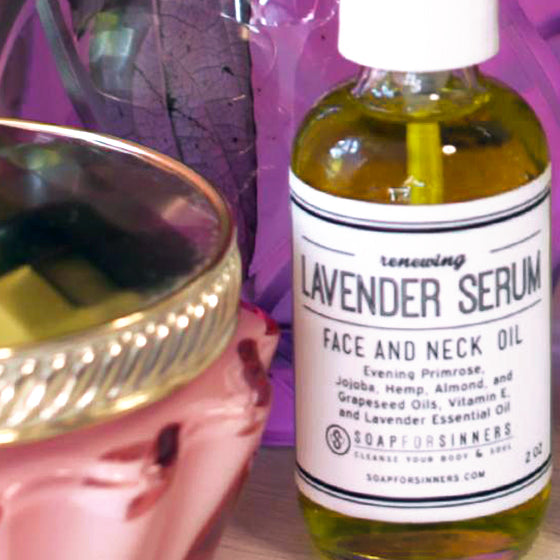 Soap for Sinners Lavender Serum 2oz Oil White Smoke