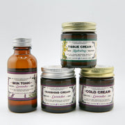 The Lovely Rose Apothecary Lavender Travel Beauty Set Light Gray w/ Tissue Cream