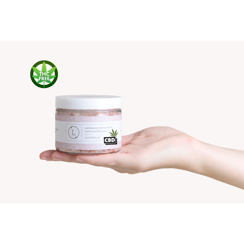 CBD Lavender Bath Salts – Epsom, Dead Sea & Himalayan Soak