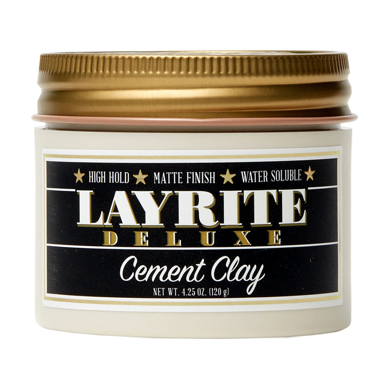 Layrite Layrite Deluxe Hair Styling Hair Styling Products Set Black Clement Clay 4.25 Oz