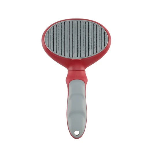 Le Salon Le Salon Self-Cleaning Pin Brush (Large) Pet Combs & Brushes White Smoke