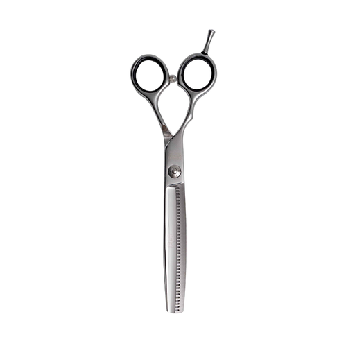 Vip Barber Supply Percu Left Sfily Line Thinning Shear 6.5" Thinning Shear White Smoke
