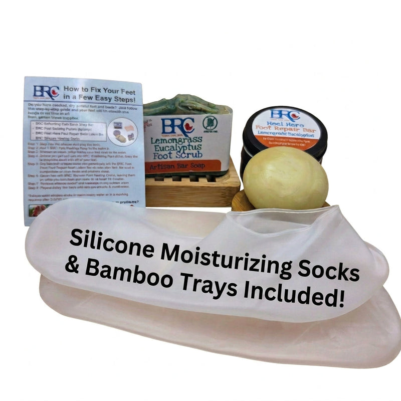 By Robin Creations Essential Foot Healing Gift Set Foot Care White Smoke Lemongrass & Eucalyptus / Fancy Bamboo Gift Set,Lemongrass & Eucalyptus / Standard Gift Set,Lemongrass & Eucalyptus / Minimalist/Refill Set,Lavender & Bergamot / Fancy Bamboo Gift Set,Lavender & Bergamot / Standard Gift Set,Lavender & Bergamot / Minimalis
