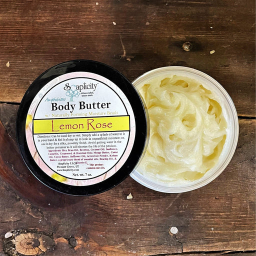 Soaplicity Lemon Rose Body Butter Body Butter Dark Slate Gray