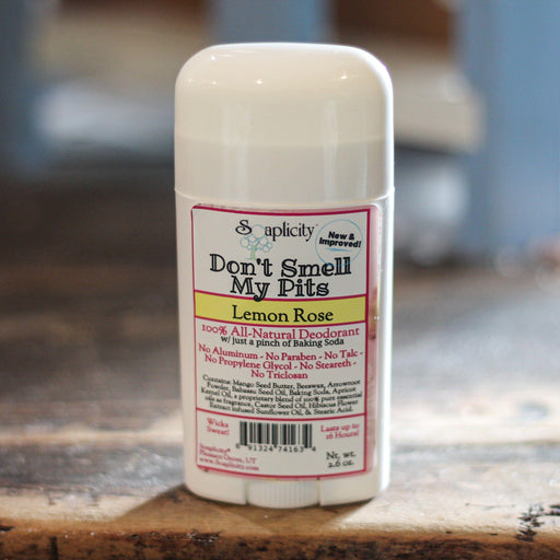 Soaplicity Don't Smell My Pits Natural Deodorant - Lemon Rose Deodorants Dark Gray