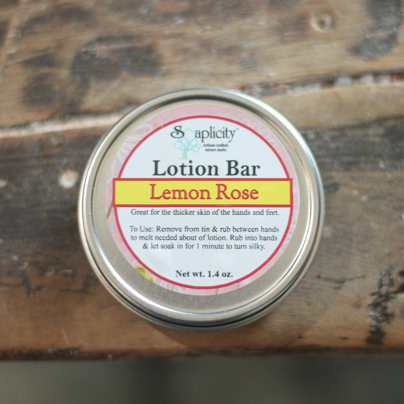 Soaplicity Lemon Rose Lotion Bar Lotion Bar Dim Gray Default Title