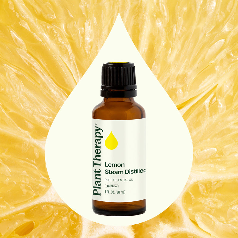 Plant Therapy Lemon Steam Distilled Essential Oil Essential Oil Seashell 10 mL,30 mL